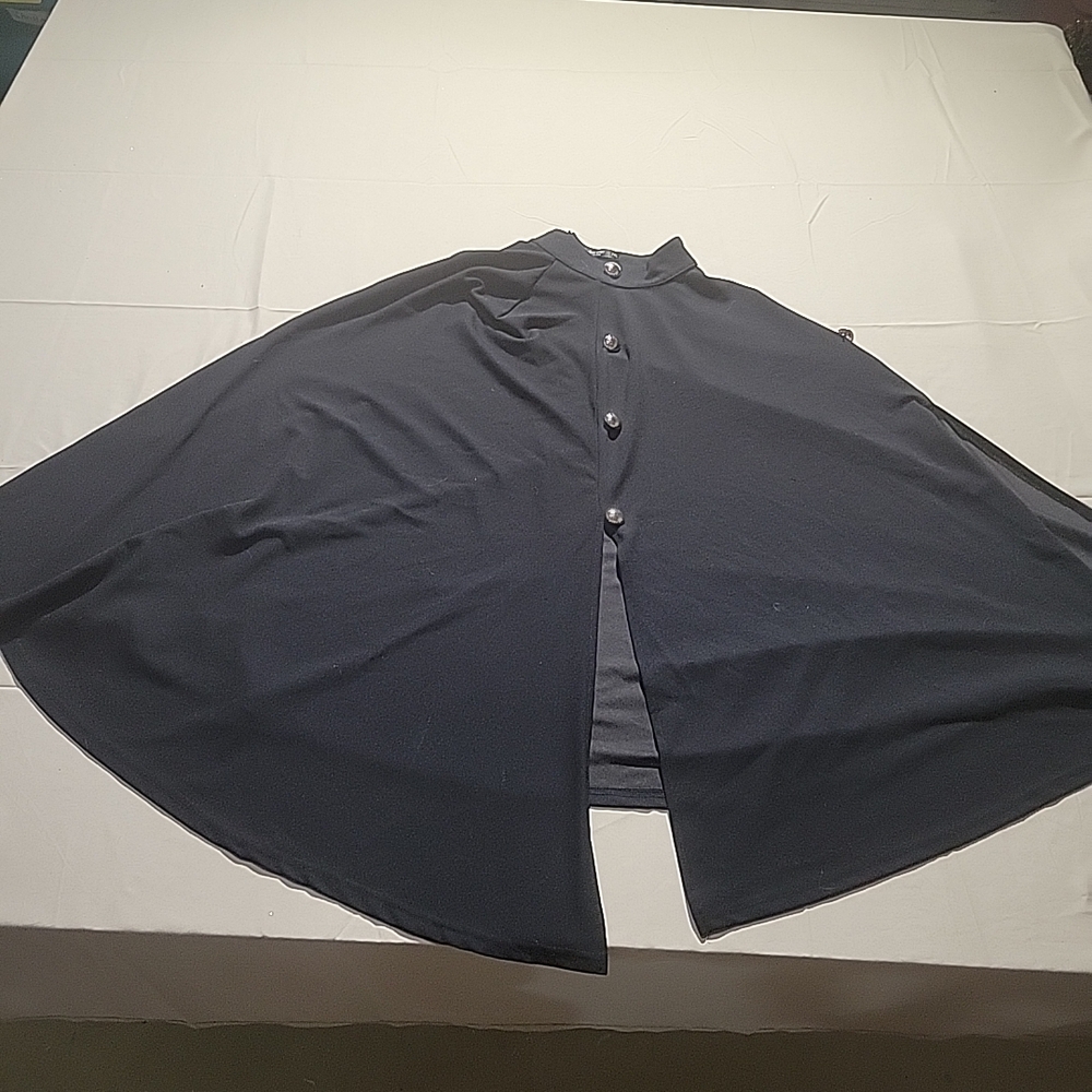 Elegant Black Button-Down Women's Skirt
